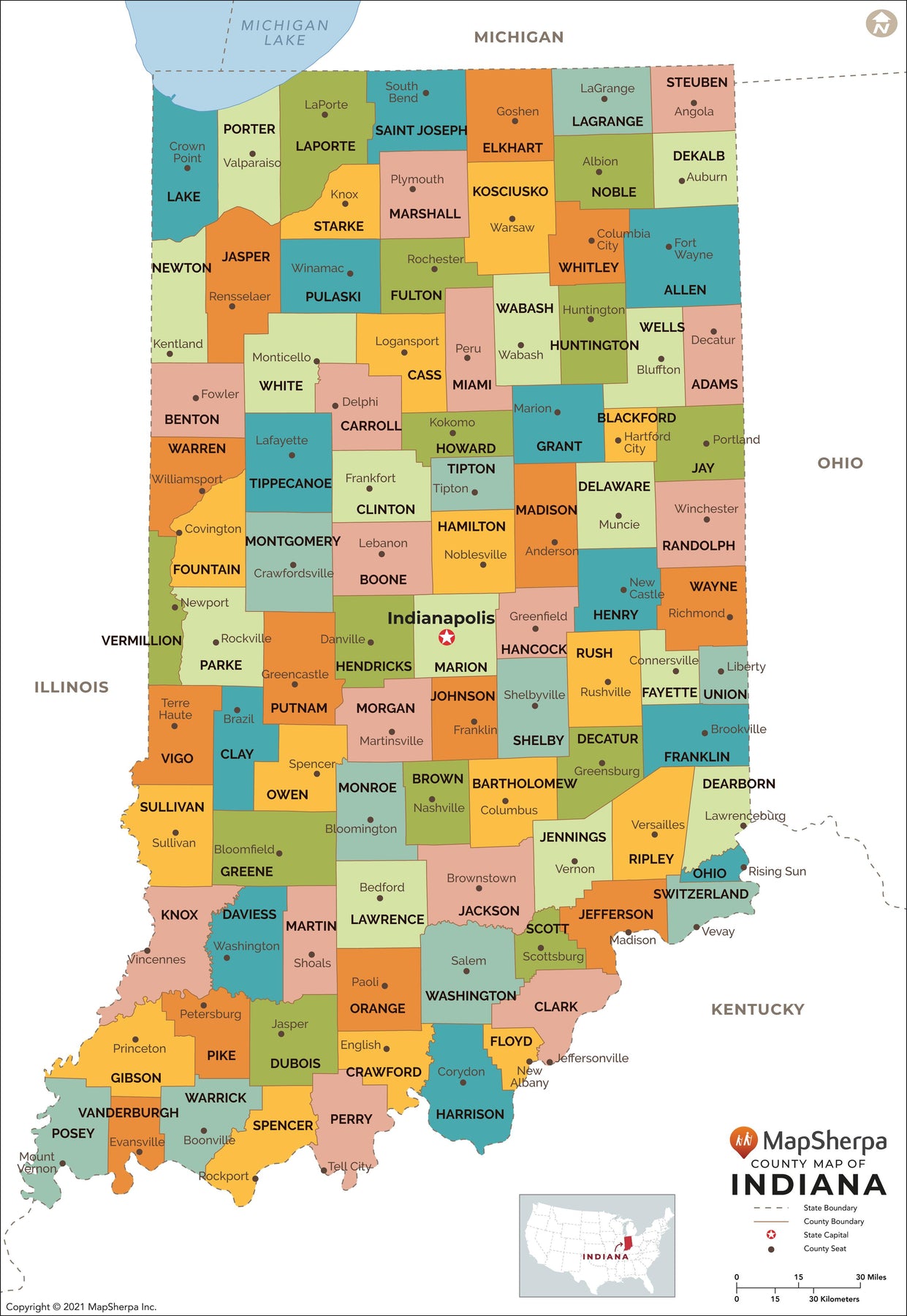 Indiana Map